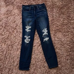 American eagle ripped skinny jeans